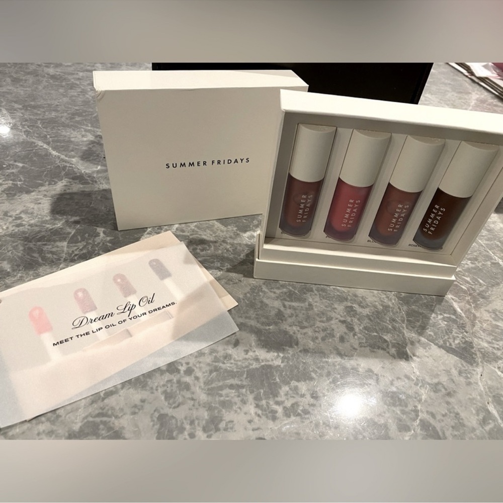 Summer Fridays Lip Oil Set - Mauve, Pink, Rose, Berry - Picture 11 of 12